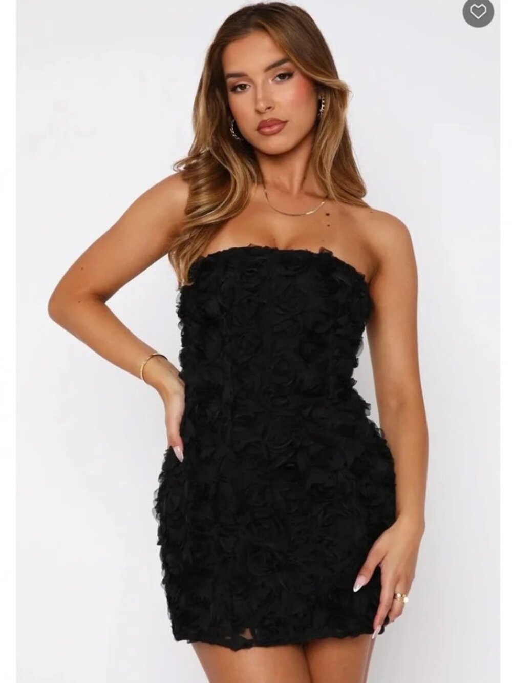 White Fox Pretty Woman Mini Dress Black Small NWT